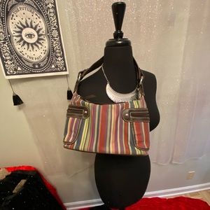 LN Multicolor striped Shoulder Bag Purse